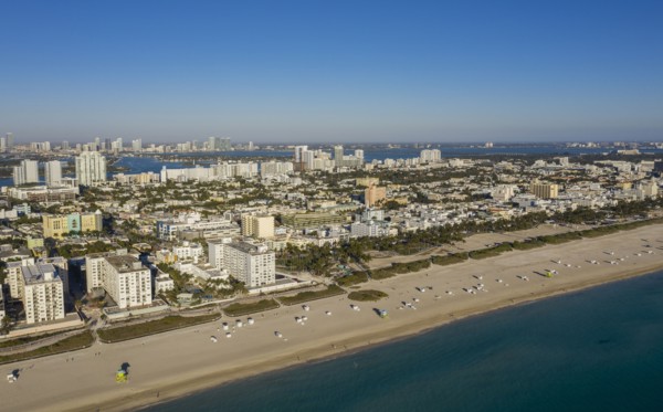 Cityscape of South Beach in Miami, USA