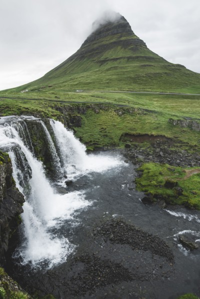Kirkjufellsfoss waterfall by Kirkjufell in Iceland