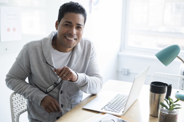 Businessman at office desk