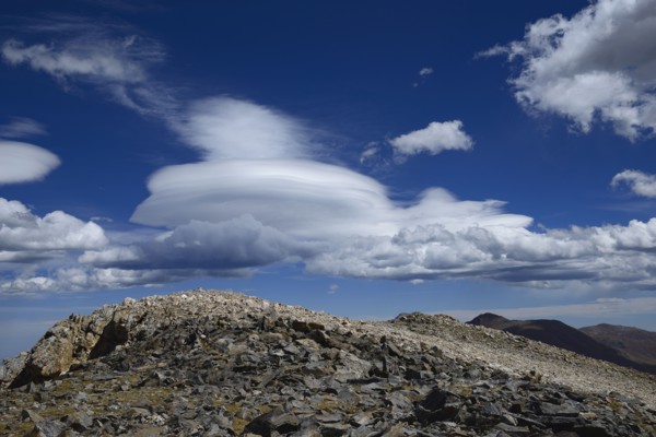 Clouds above Square Top Mountain in Colorado