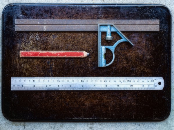 Rulers and pencil