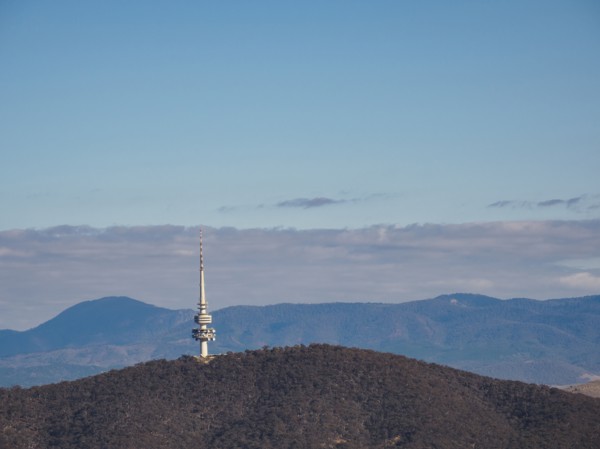 Telstra tower in the Black Mountains, Canberra