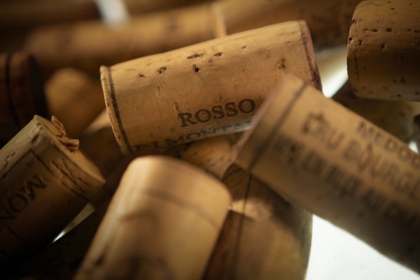 Collection of wine corks