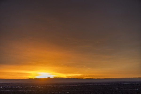 Clouds in sky at sunset