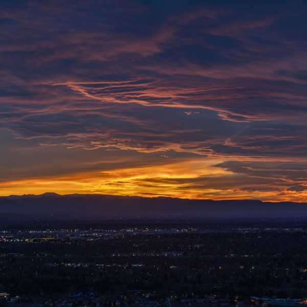 Clouds in sky at sunset