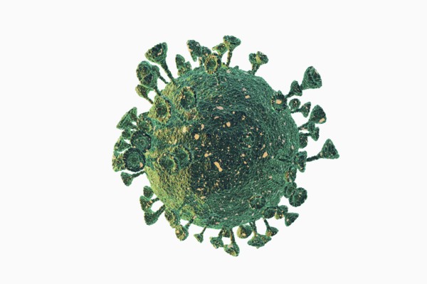 Digitally generated image of Coronavirus