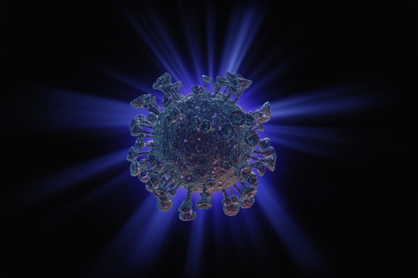 Digitally generated image of Coronavirus