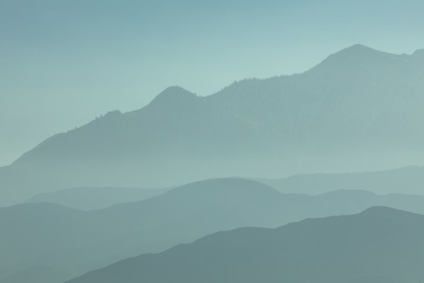 Silhouette of mountain range