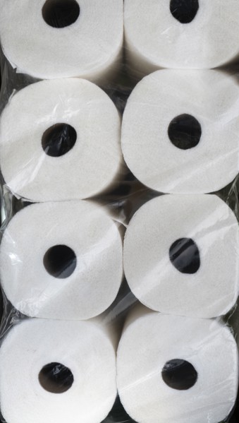 Package of paper towel rolls
