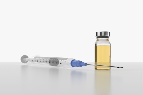 Studio shot of Corona virus vaccine
