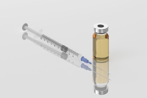 Studio shot of Corona virus vaccine