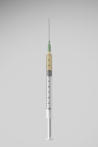 Studio shot of Corona virus vaccine