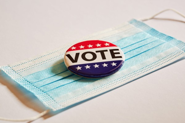 Vote pin on surgical mask