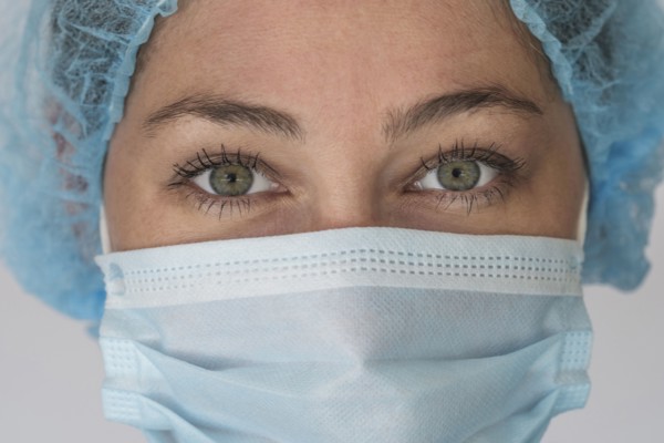 Portrait of nurse in face mask