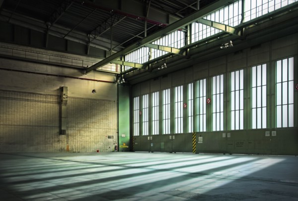 Germany, Berlin, Interior of abandoned Tempelhof Airport