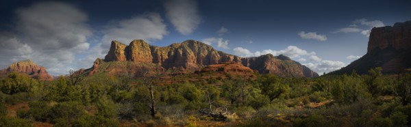 USA, Arizona, Sedona, Landscape with rock formations