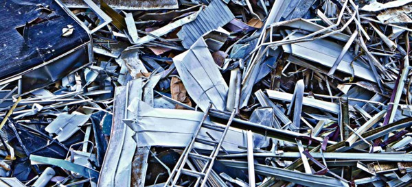 USA, Heap of scrap metal