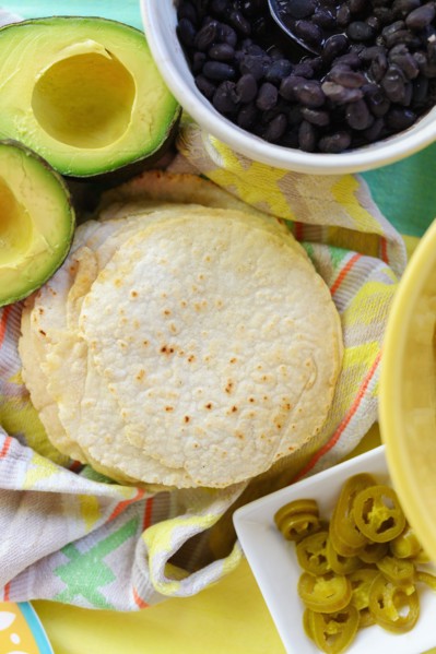 Tacos and Mexican food ingredients