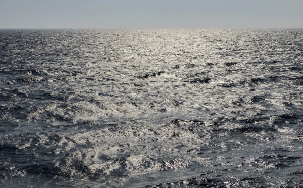 Smooth surface of Mediterranean Sea