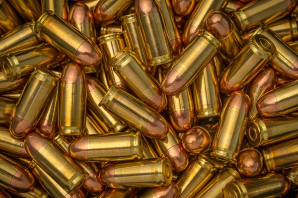 Heap of gold bullets