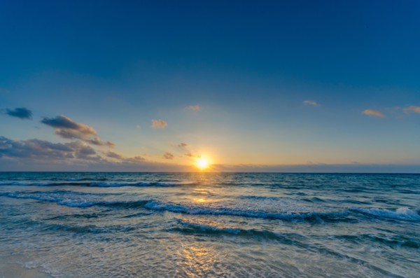 Sea at sunset