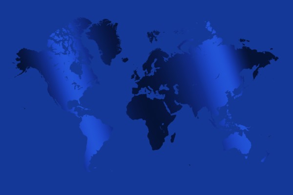Blue World map