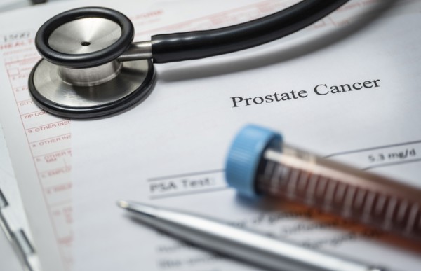 Studio shot of prostate cancer document
