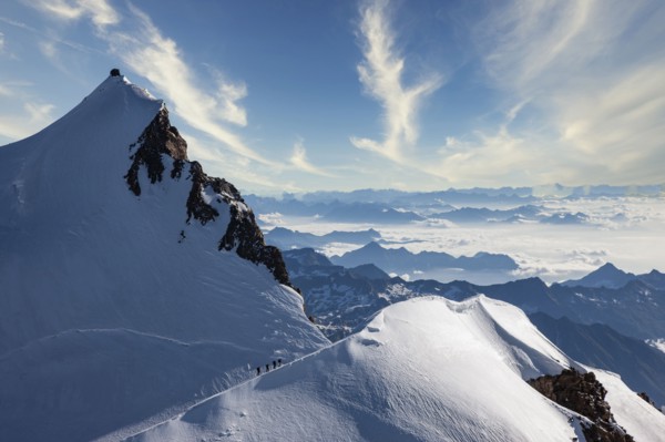 Aerial view of Monte Rosa Massif