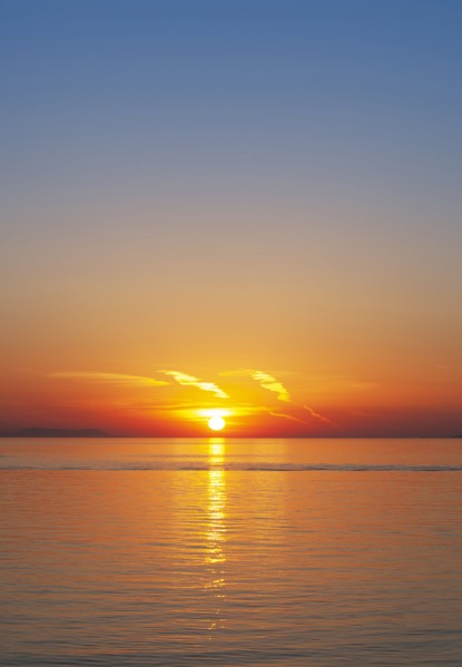 Sea at sunset