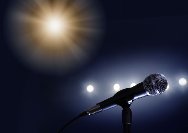 Microphone and stage lights