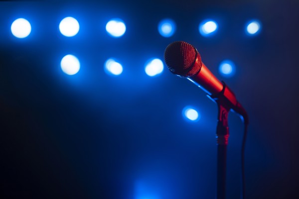 Microphone and stage lights