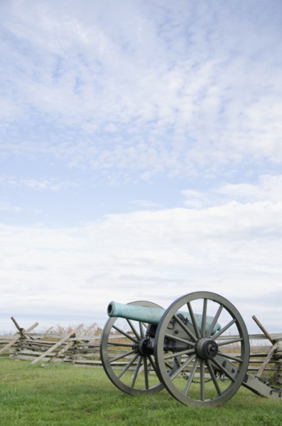 Cannon on Gettysburg Battlefield
