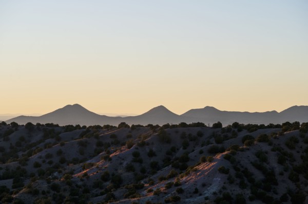 Evening sky over Galisteo Basin Preserve