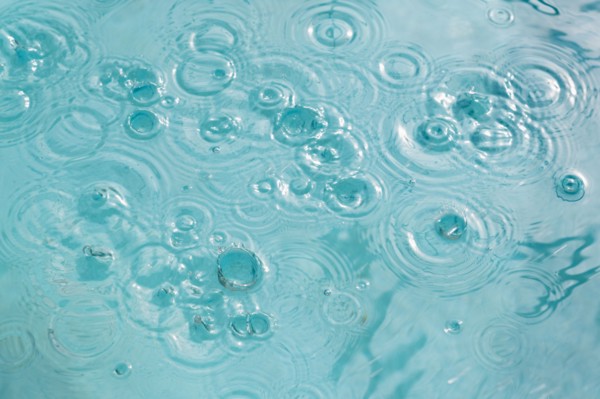 Concentric ripples on water surface