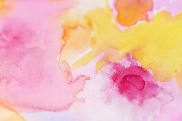Close-up of watercolor colorful abstract pattern