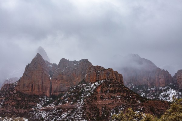 Storm in Kolob Canyon section of Zion National Park