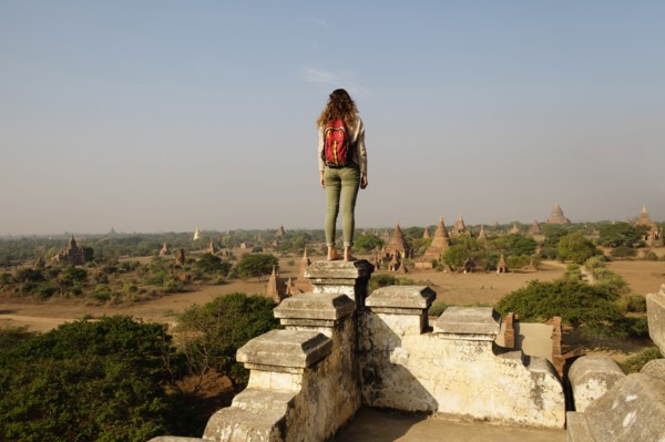 Woman looking at view