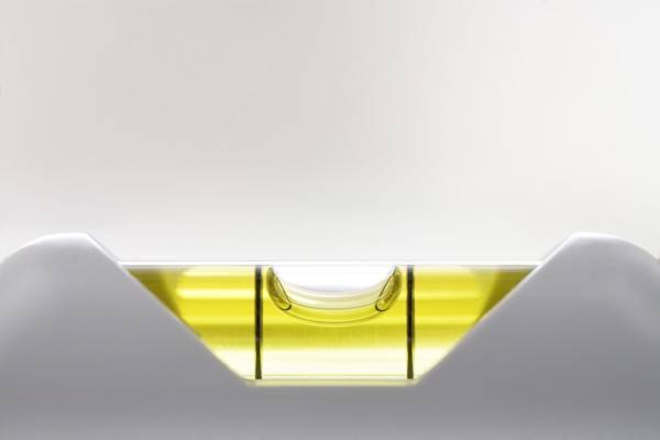Close-up of carpenters level