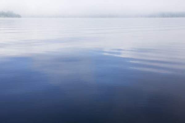 Calm lake surface