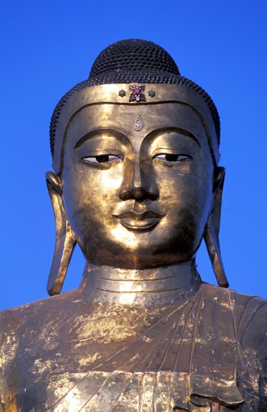 Giant Buddha statue in Buddhist temple