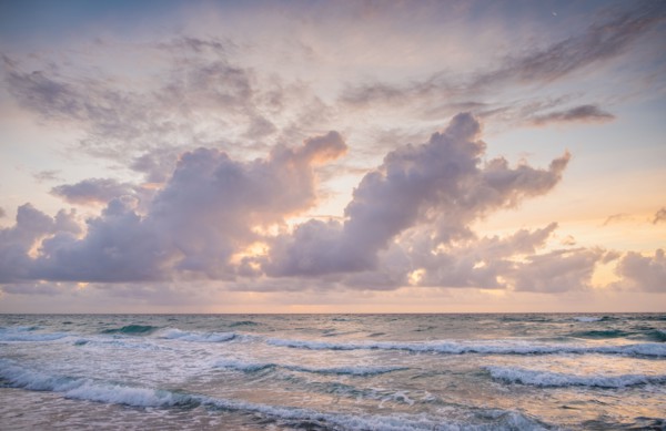 Sunset over sea
