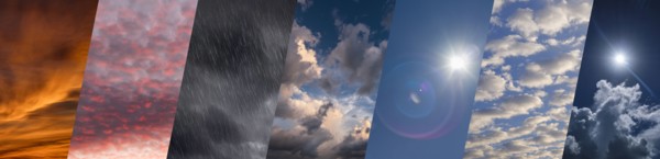 Sky in various weather