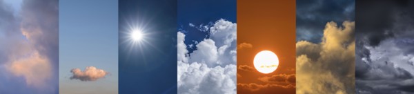 Sky in various weather