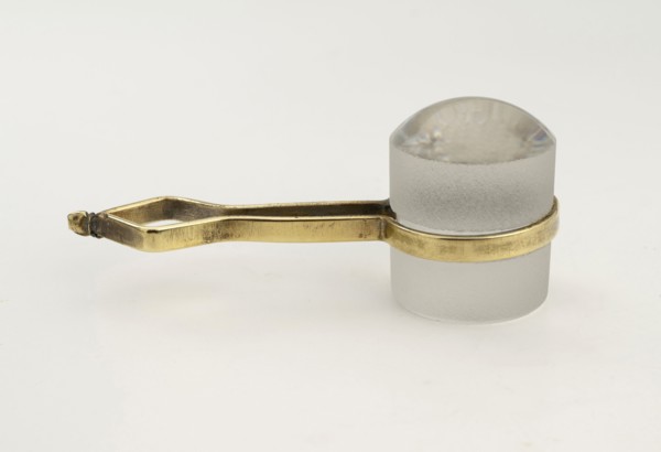 Stanhope magnifier with brass handle
