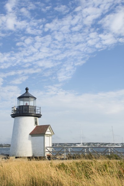 Brant Point Lighthouse at Nantucket Harbor