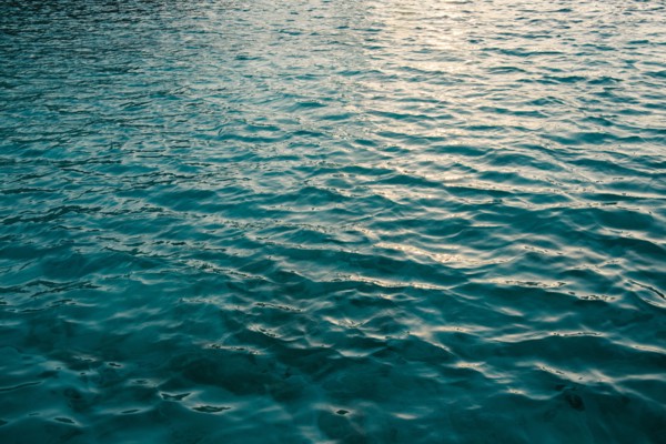 High angle view of rippling ocean surface