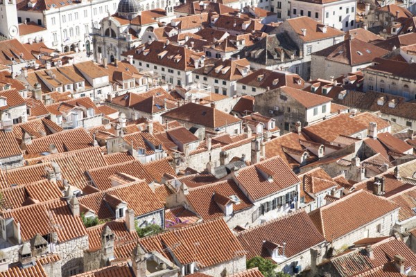 Aerial view of Dubrovnik cityscape
