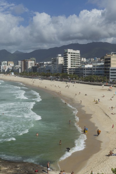 Aerial view of Rio de Janeiro beach