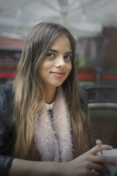 Caucasian woman smiling