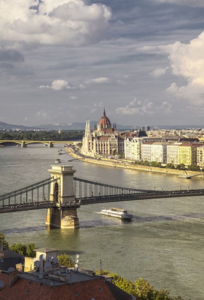 Bridge over waterfront